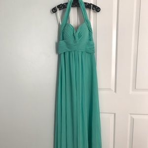 Bari Jay Turquoise bridesmaid dress